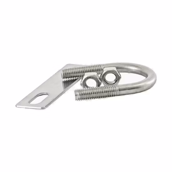 Parafuso em forma de U de aço carbono zincado galvanizado DIN 3570 A2-70 A4-80 SUS316 304 Aço inoxidável OEM Braçadeira de tubo Parafuso em U Parafuso dobrado Quadrado Plano U Parafuso