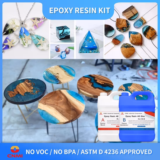 Kit de resina epóxi transparente para revestimento de piso 15 kg