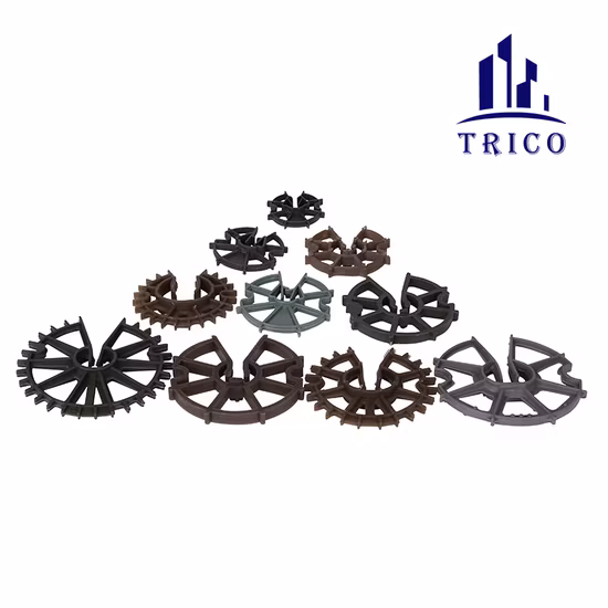 Derlin /Nylon /Plástico PU Espaçador de Rebar de Roda para Concreto Armado